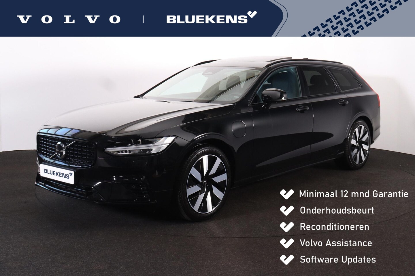Volvo V90 - T6 Recharge AWD Plus Dark - Panorama/schuifdak - IntelliSafe Assist & Surround - 360º Came - AutoWereld.nl