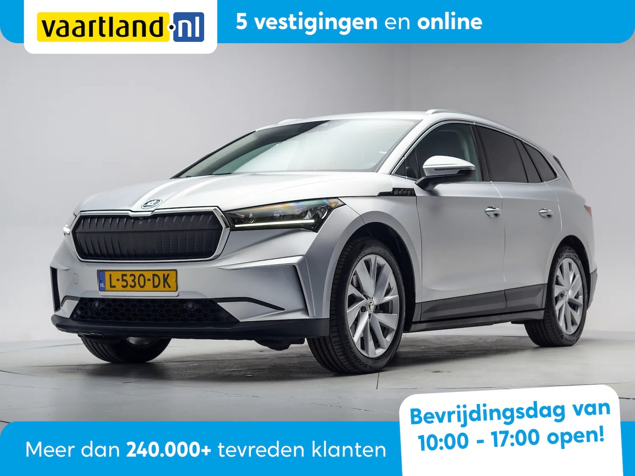 Skoda Enyaq iV - 60 First Edition 3-Fase [ Half-leder Warmtepomp Apple / Android cruise Navi Memory Trekhaa - AutoWereld.nl