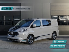 Ford Transit Custom - 320 2.5 PHEV L1H1 Sport DC 232pk - 2x Schuif - 360 Camera - ACC - Keyless - Stoel/Stuurver