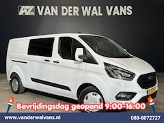 Ford Transit Custom - 2.0 TDCI 131pk L2H1 Dubbele Cabine Euro6 Airco | 5-Zits | Xenon | Navigatie | Cruisecontro