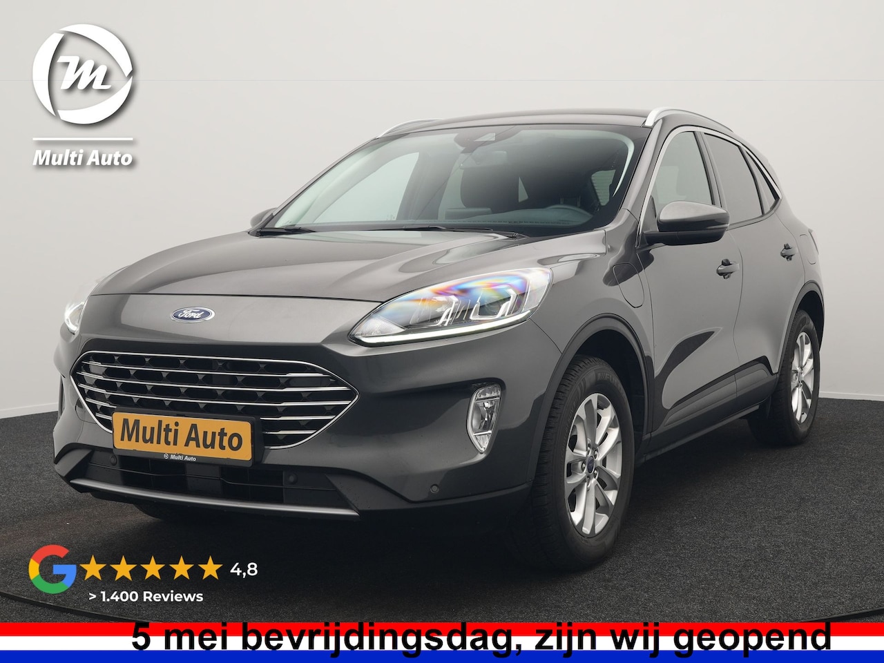 Ford Kuga - 2.5 Titanium PHEV 225pk Dealer O.H | Camera | Keyless | Cruise Control | Sportstoelen & St - AutoWereld.nl