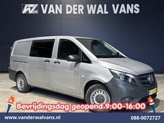 Mercedes-Benz Vito - 111CDI L2H1 Dubbele Cabine Euro6 Airco | 6-Zits | Camera | Trekhaak | Bijrijdersbank, Blue