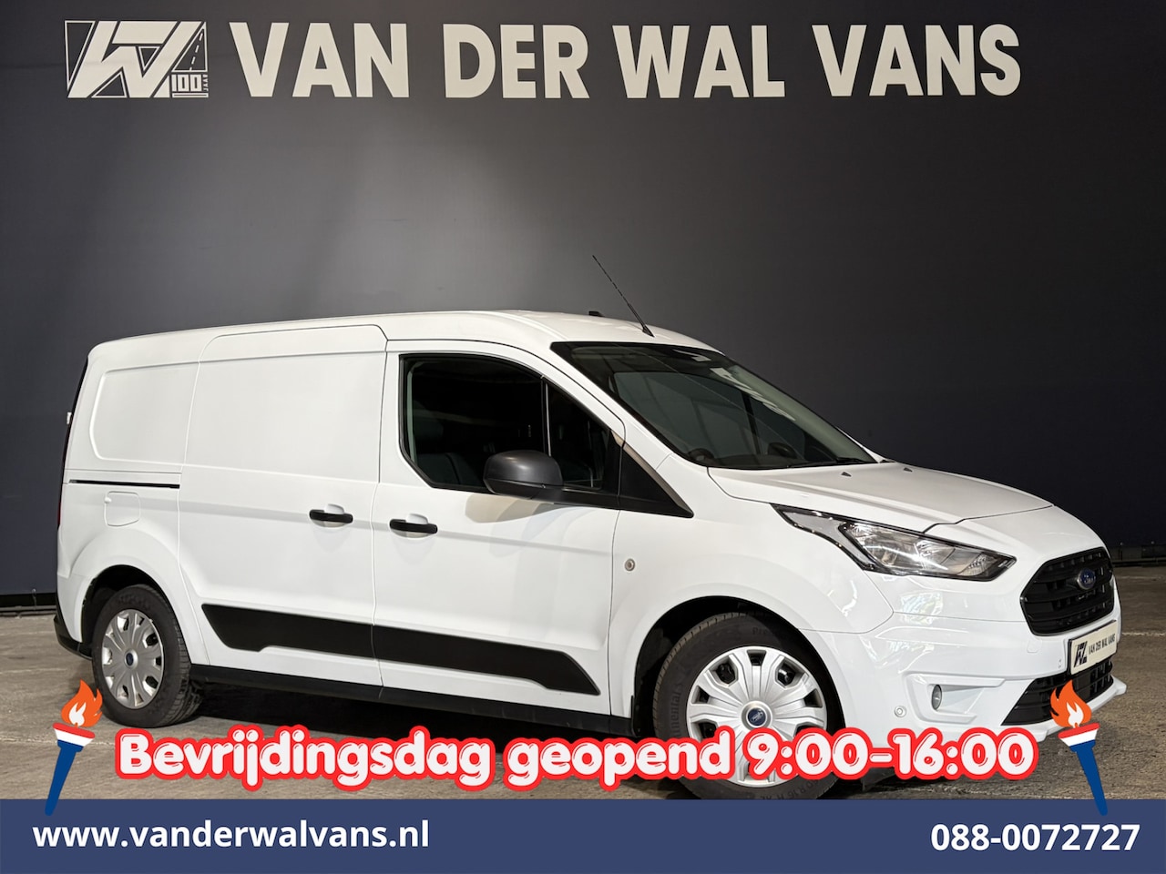 Ford Transit Connect - 1.5 EcoBlue 120pk L2H1 Euro6 Airco | 3-Zits | Camera | Navigatie | Apple Carplay Stoelverw - AutoWereld.nl