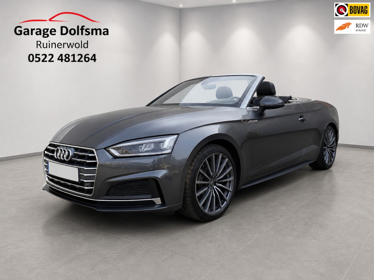 Audi A5 Cabriolet - 2.0 TFSI MHEV Sport S Line Edition- Uniek mooie auto- 19" - Leer- Virtual- Trekhaak - - AutoWereld.nl