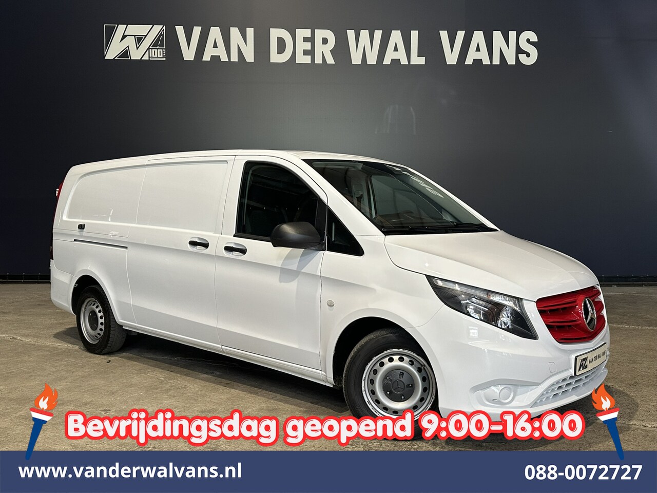 Mercedes-Benz Vito - 116 CDI 164pk L3H1 Euro6 Airco | Camera | Apple Carplay | Cruisecontrol | Stoelverwarming - AutoWereld.nl