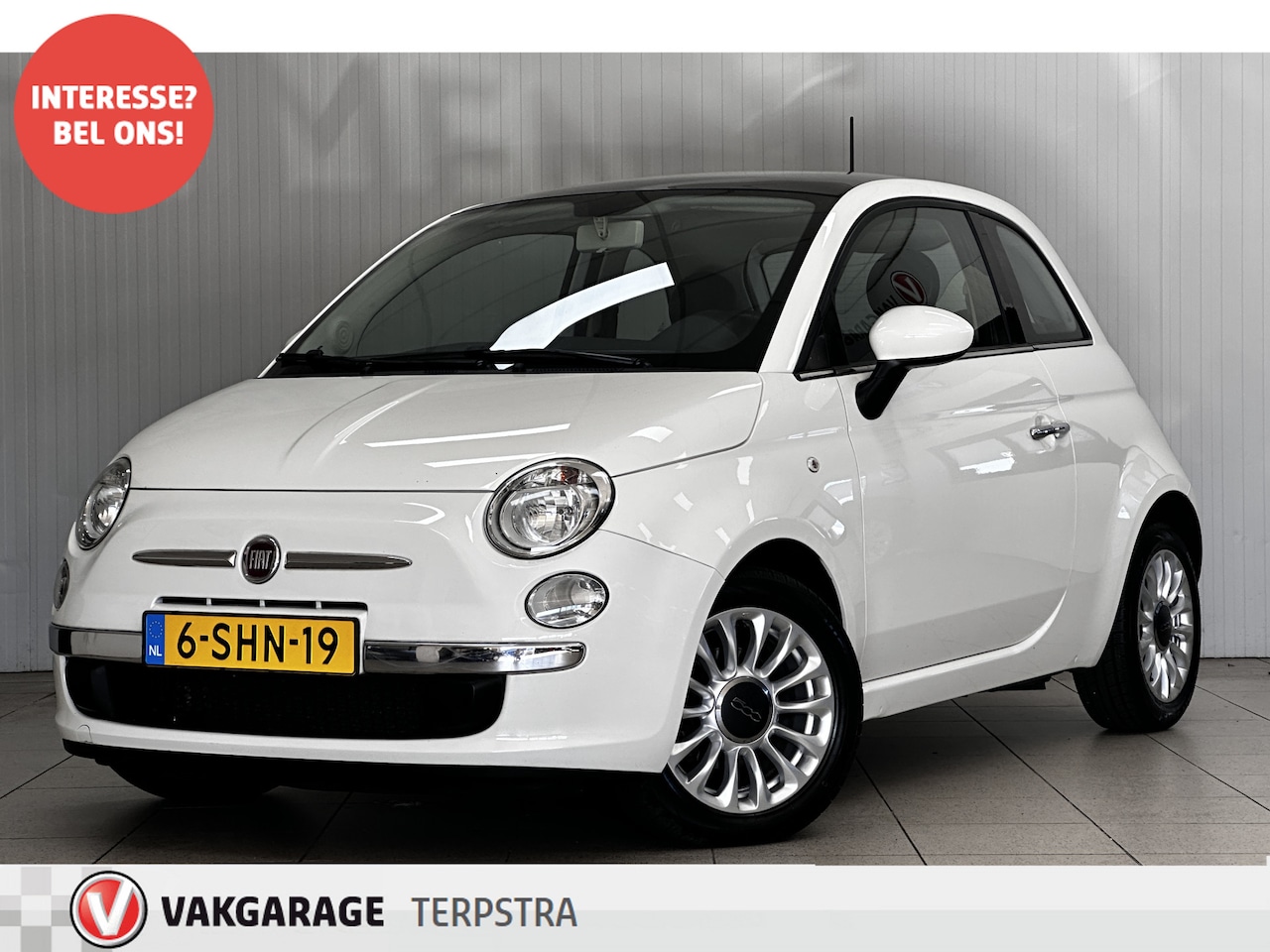 Fiat 500 - 0.9 TwinAir Turbo Lounge/ Panorama-Dak/ 15'' LMV/ Airco/ C.V. Afstand/ Elek. pakket/ Isofi - AutoWereld.nl