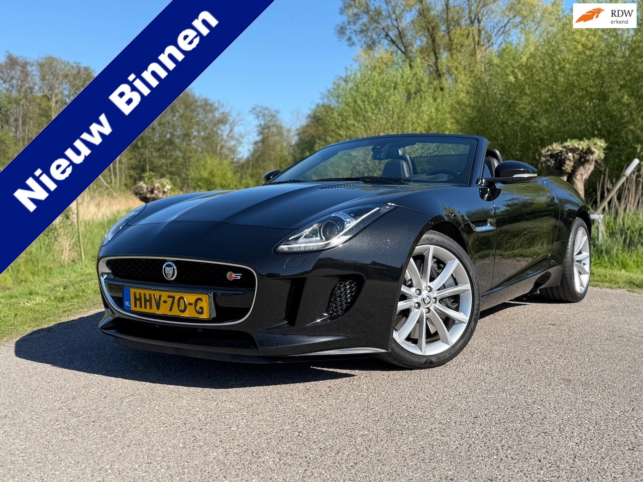 Jaguar F-type - 3.0 V6 S Convertible / Automaat / Airco / Navi / Camera / Leder / Stoelverwarming / CC / - AutoWereld.nl