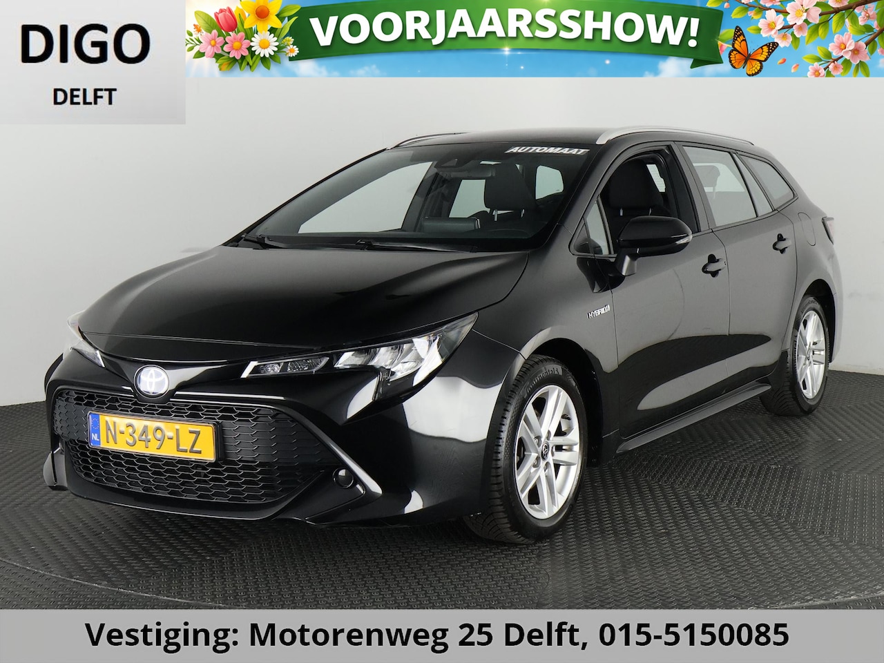 Toyota Corolla Touring Sports - 1.8 HYBRID BLACKLINE GARANTIE 11-2031! NAVIGATIE . ACHTERUITRIJ CAMERA . ADAPTIEVE CRUISE - AutoWereld.nl