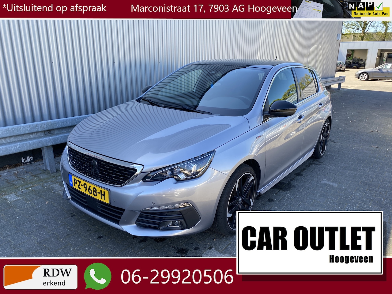 Peugeot 308 - 1.2 PureTech GT-line 155Dkm.NAP, Clima, Pano, CarPlay, CC, PDC & 360 Cam, LM, Afn.Trekh, n - AutoWereld.nl