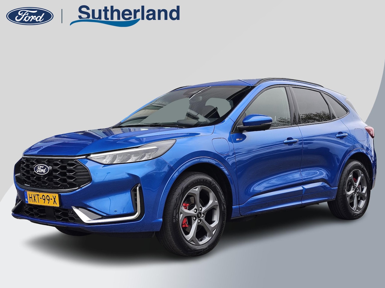 Ford Kuga - 2.5 PHEV ST-Line X | Desert Island Blue | Winterpack | elektrische bedienbare achterklep | - AutoWereld.nl