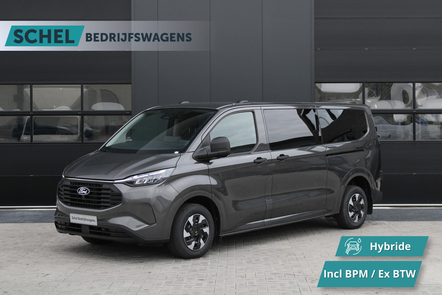 Ford Transit Custom - 340 2.5 PHEV L2H1 Kombi Trend 9 zits - 2x Schuif - Navi - Trekhaak - LED - Stoel-stuurverw - AutoWereld.nl