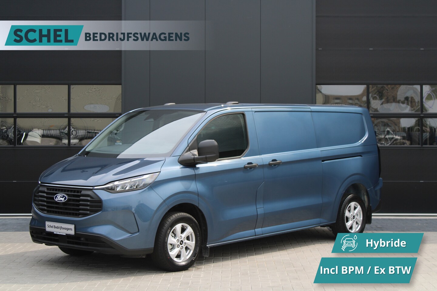Ford Transit Custom - 320 2.5 PHEV L2H1 Trend 232pk - 5 jaar GARANTIE - 2x Schuifdeur - Adaptive Cruise - Blind - AutoWereld.nl