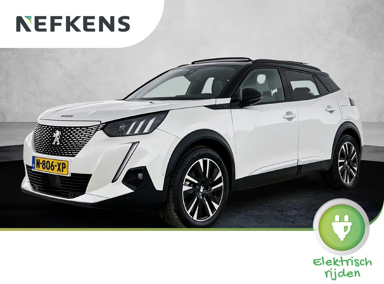 Peugeot e-2008 - SUV EV GT Pack 50 kWh 136pk | Accu SOH 90,9% | Navigatie | Schuif-/kanteldak | Achteruitri - AutoWereld.nl
