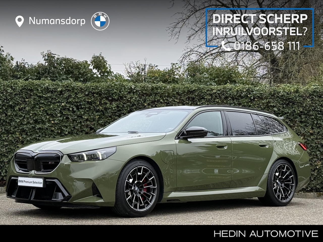 BMW 5-serie Touring - M5 | Special request Urban Green | Trekhaak | Alcantara hemel - AutoWereld.nl