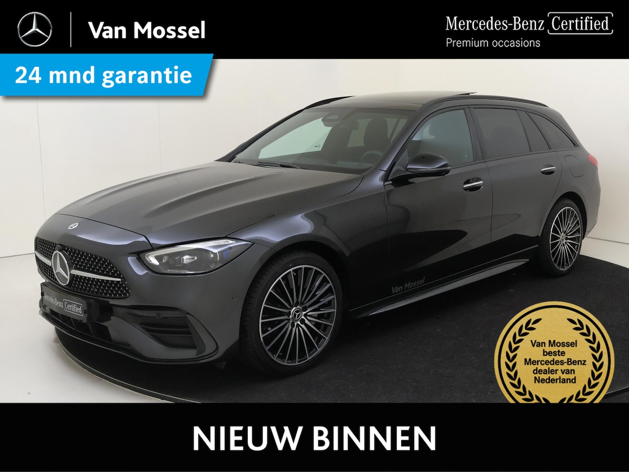 Mercedes-Benz C-klasse Estate - 300 e AMG Line Premium Plus /Panoramadak /Burmester /HUD /Elek Trekhaak - AutoWereld.nl