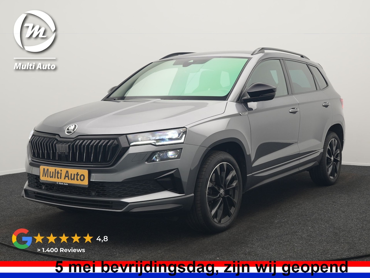Skoda Karoq - 1.5 TSI ACT Sportline Business FACELIFT MODEL DSG 150pk | Adaptive Cruise | Camera | Matri - AutoWereld.nl