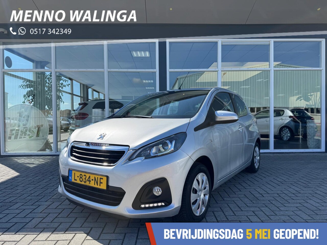 Peugeot 108 - 1.0 e-VTi Active|Airco|Bluetooth|Elek. Ramen| - AutoWereld.nl