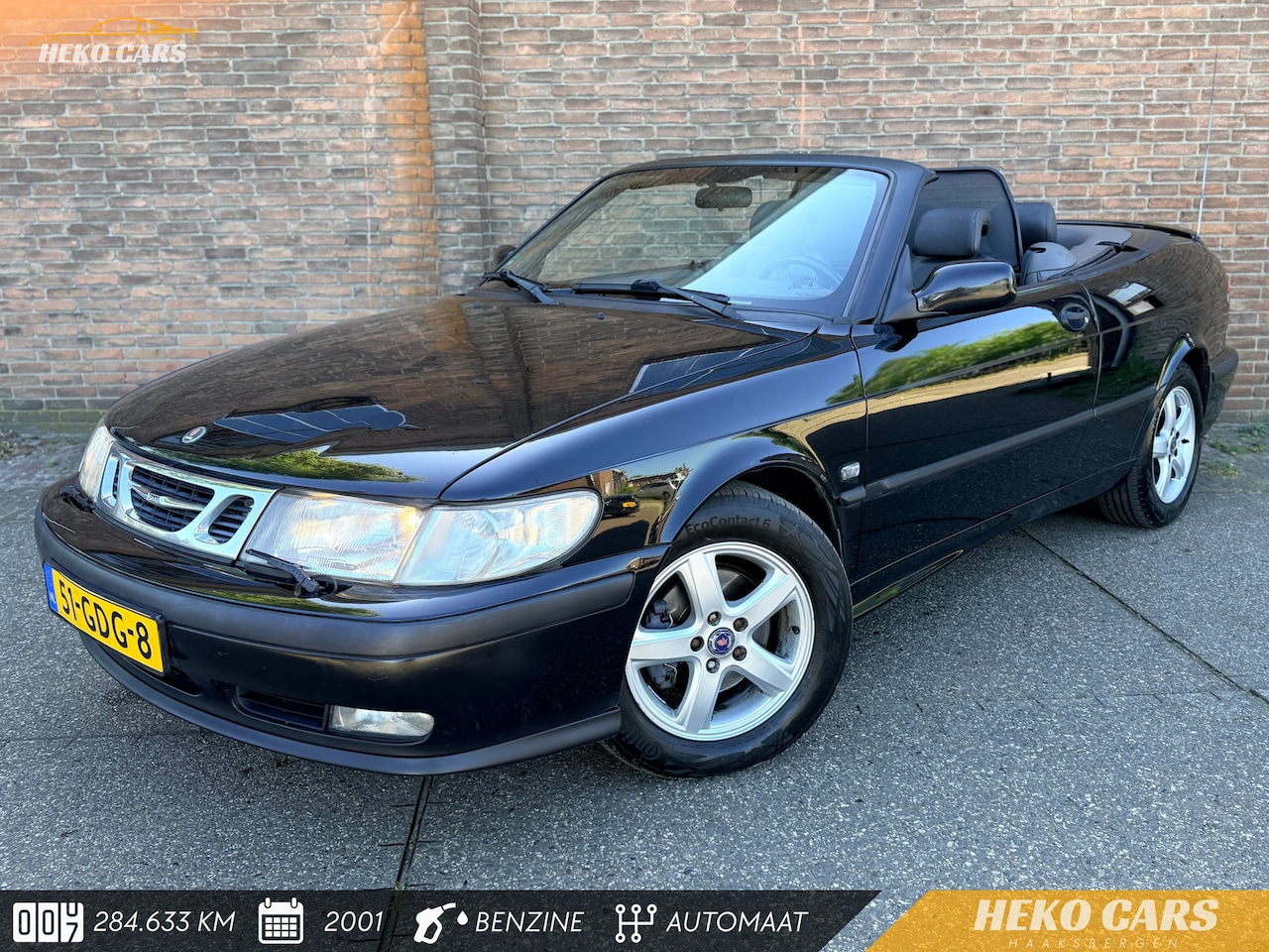 Saab 9-3 Cabrio - 93 2.0t SE·Cabrio·Aut·Climate·Cruise·Stoelverw.·Trekhaak - AutoWereld.nl
