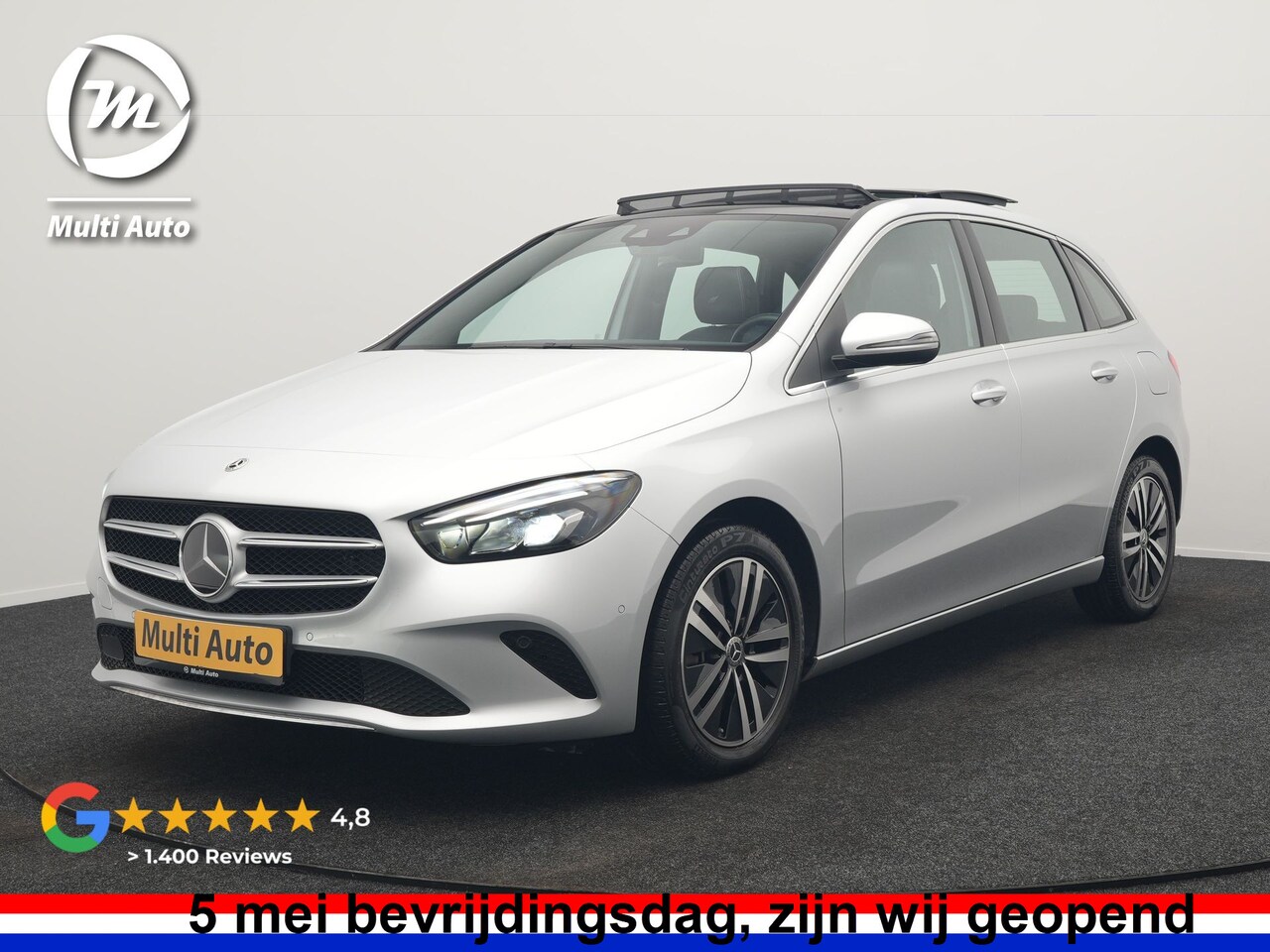 Mercedes-Benz B-klasse - 250 e Progressive PHEV 218pk Dealer O.H. | Panodak | Camera | Sportstoelen Verwarmd | Wide - AutoWereld.nl