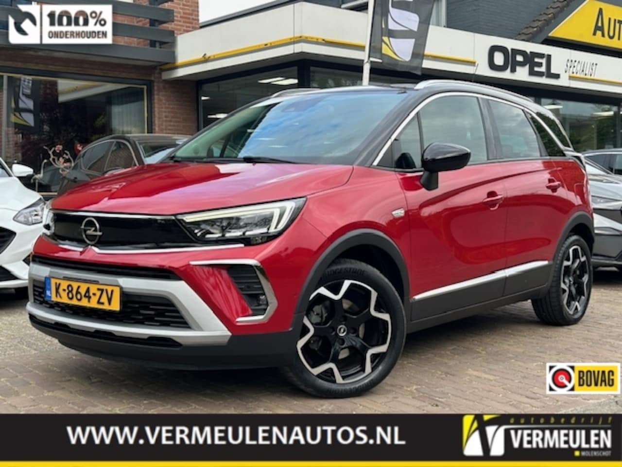 Opel Crossland - 1.2 Turbo 130PK Ultimate Automaat + 17"/ Navi/ Clima/ Cruise/ Winterpakket/ Camera/ Park-A - AutoWereld.nl