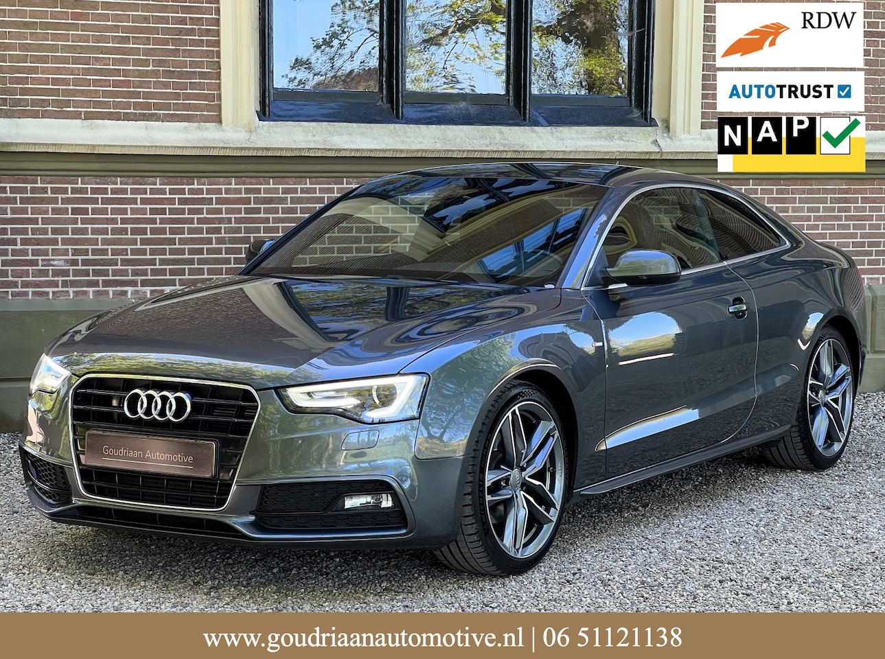 Audi A5 Coupé - 1.8 TFSI Pro Line S 3x S-Line Full-option | CarPlay | Dealeronderhouden - AutoWereld.nl