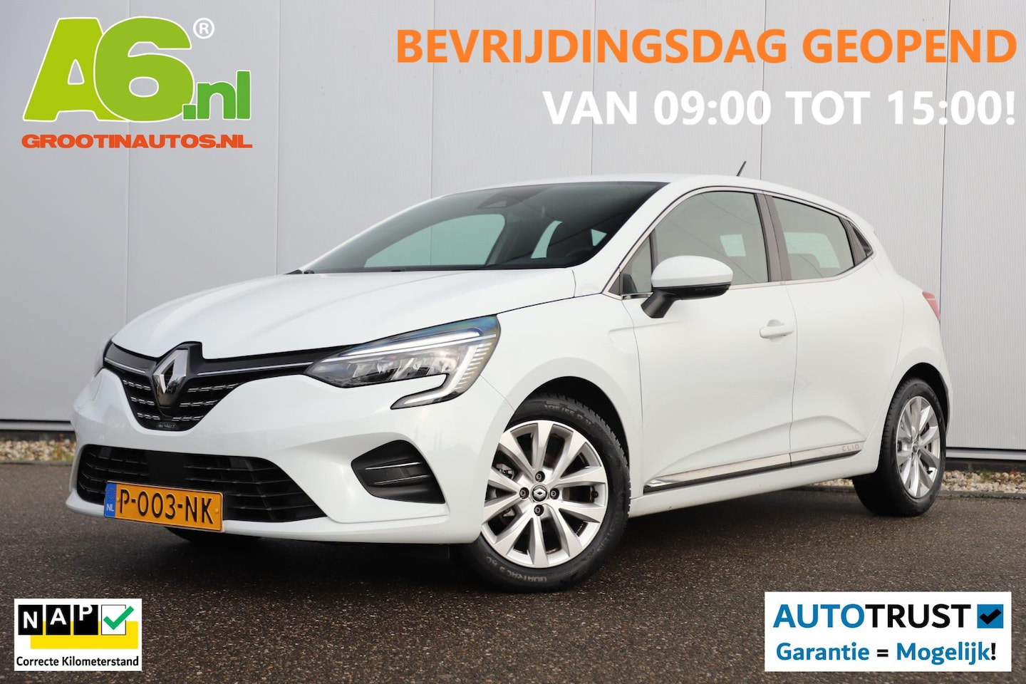 Renault Clio - 1.0 TCe Intens Half Leder LED 16 inch LMV Keyless Navigatie Achteruitrijcamera Sfeerverlic - AutoWereld.nl