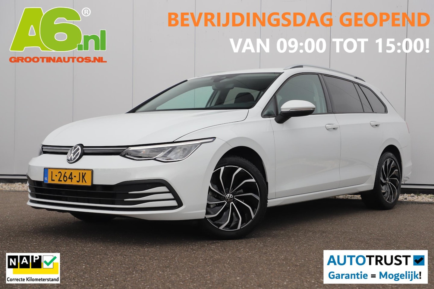 Volkswagen Golf Variant - 1.0 eTSI Life Automaat Navigatie Carplay Android Memory Sportstoel Getint Glas 17 inch LMV - AutoWereld.nl