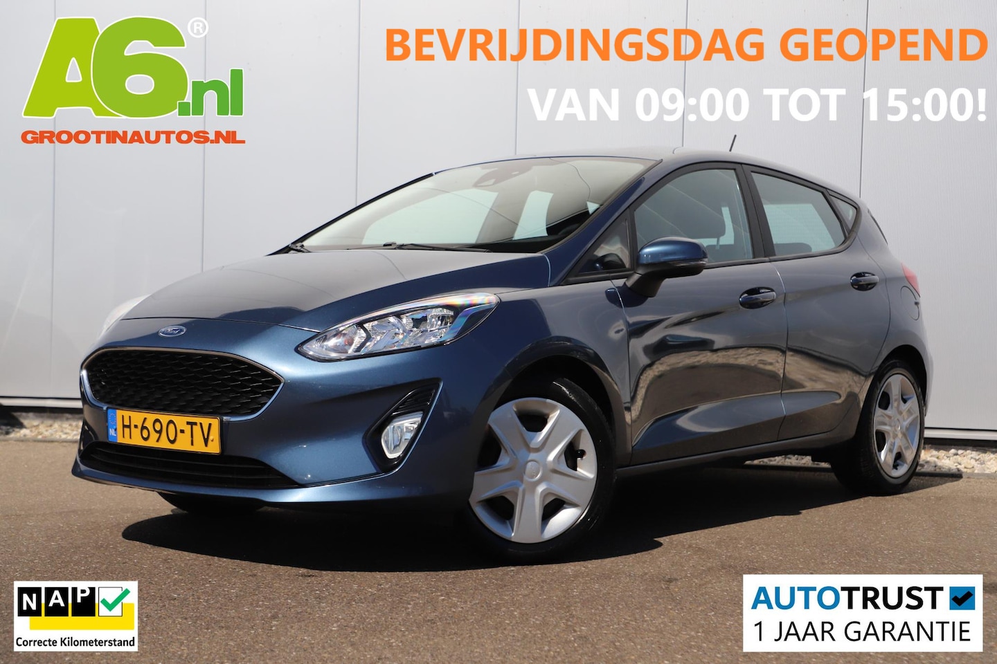 Ford Fiesta - 1.0 EcoBoost Connected Navigatie Airco Cruise Control Carplay Android - AutoWereld.nl