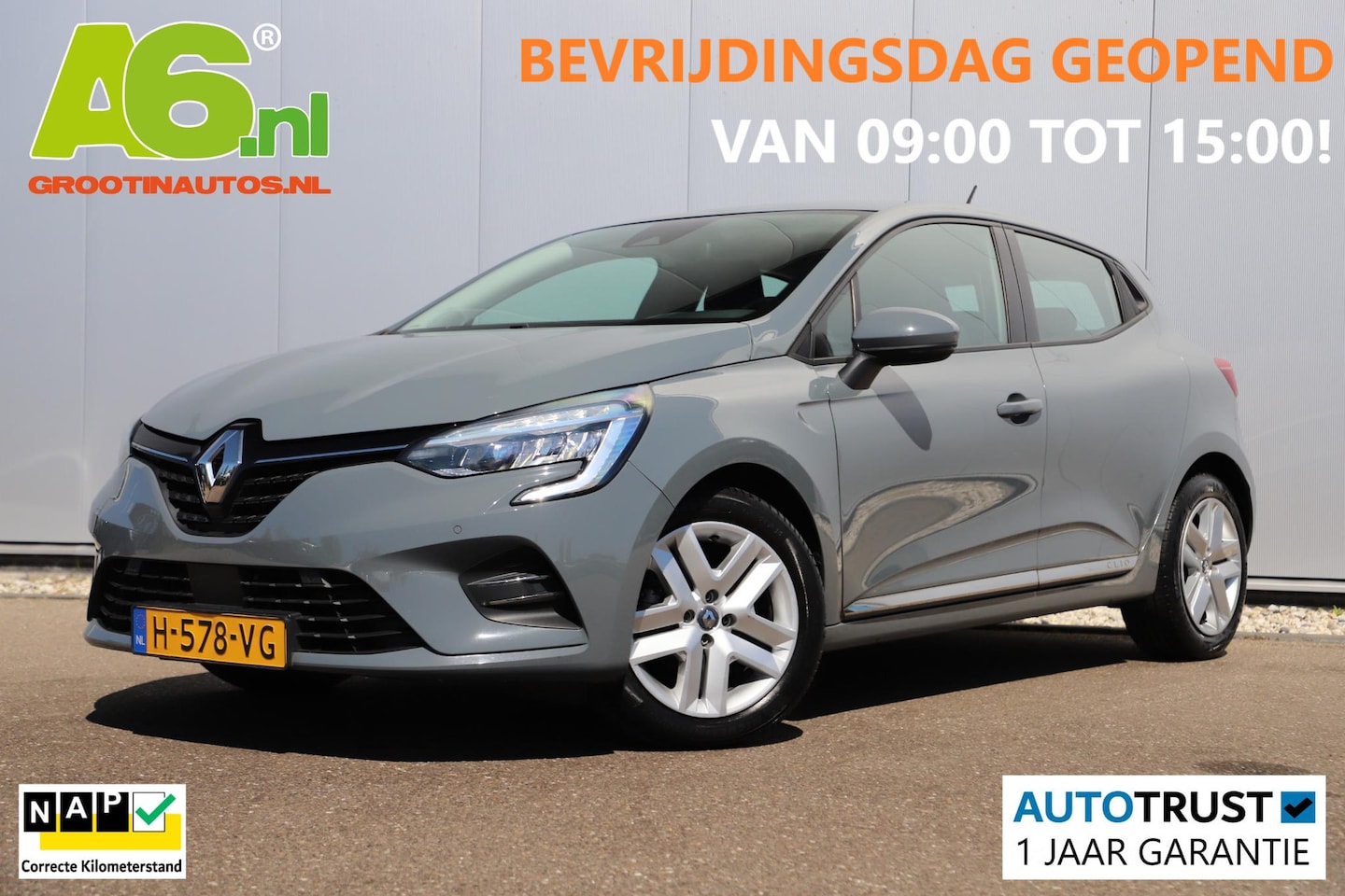 Renault Clio - 1.0 TCe Zen 101PK Navigatie Airco Carplay Android Cruise Control LED Rijstrooksensor Parke - AutoWereld.nl