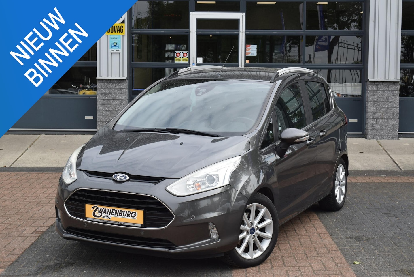 Ford B-Max - 1.0 EcoBoost Titanium Airco Navi Leder/Stof 125Pk Km 118.000!! - AutoWereld.nl