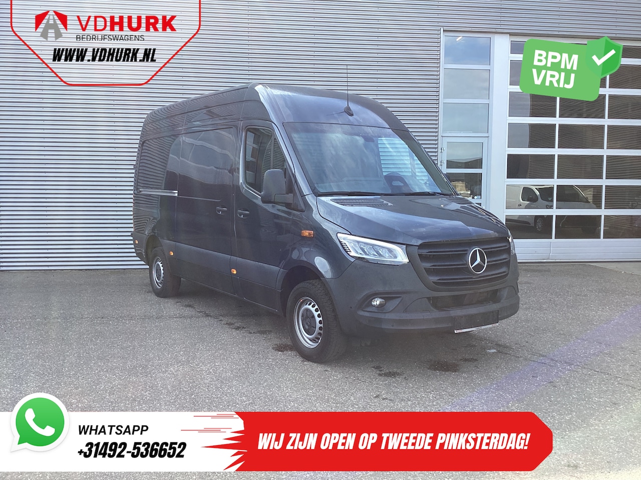 Mercedes-Benz Sprinter - 317 CDI Aut. L2H2 LED/ Stoelverw./ Gev.stoel/ 270Gr.Deuren/ Navi/ Camera/ PDC/ Cruise/ Air - AutoWereld.nl