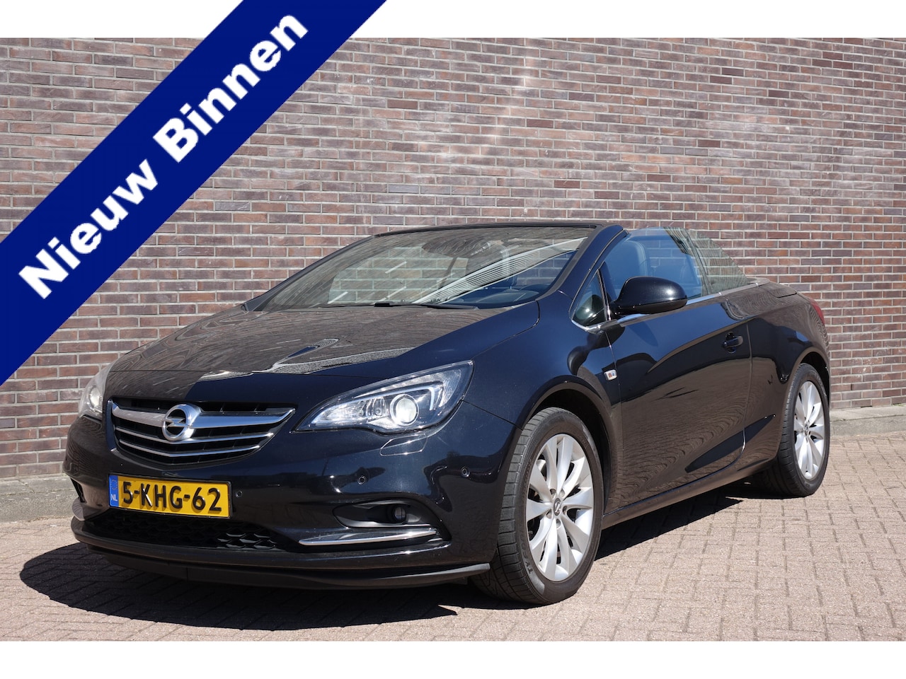 Opel Cascada - 1.4 Turbo ecoFLEX Cosmo 1.4 Turbo ecoFLEX Cosmo, zwart metallic, zwart leder, navi, PDC, prachtige auto! - AutoWereld.nl