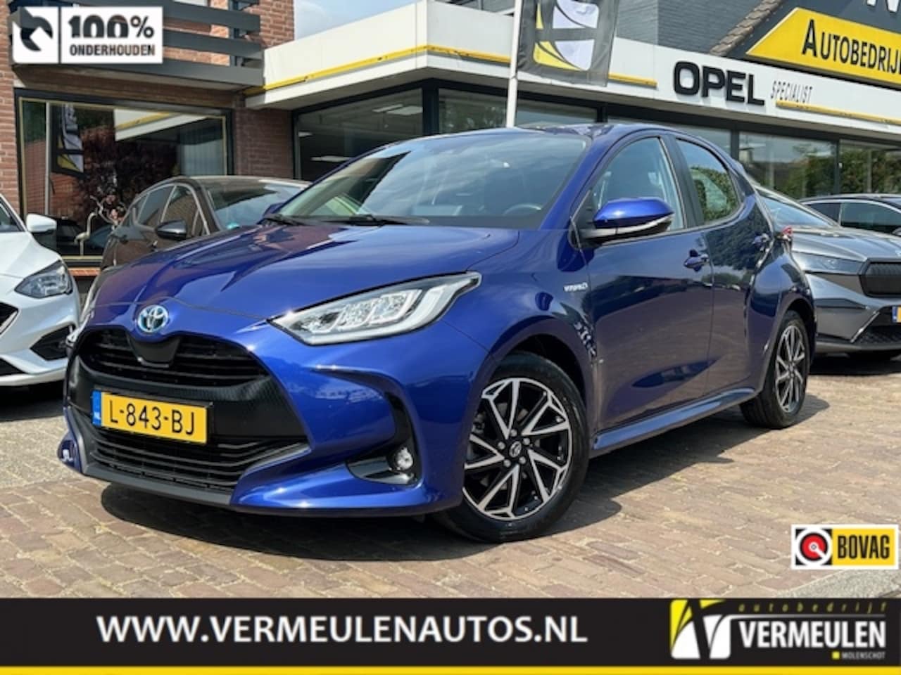 Toyota Yaris - 1.5 Hybrid 116PK Dynamic Automaat + 16"/ Clima/ Cruise/ Camera/ Full-LED/ CarPlay/ NL auto - AutoWereld.nl