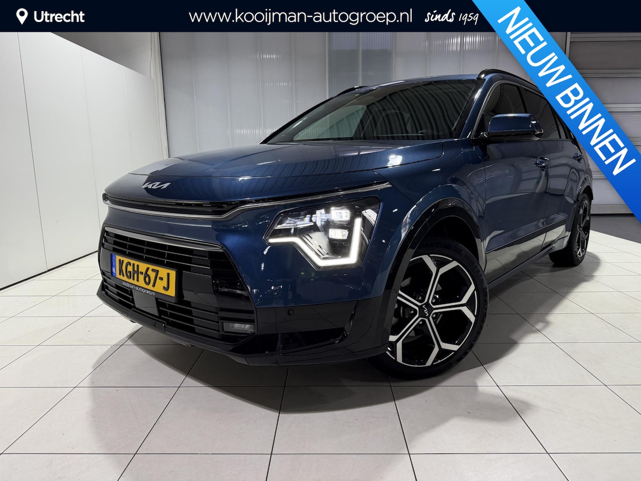 Kia Niro - 1.6 GDi Hybrid Launch Edition 18 inch, Stoel en Stuur verwarming, Navigatie, Camera. - AutoWereld.nl