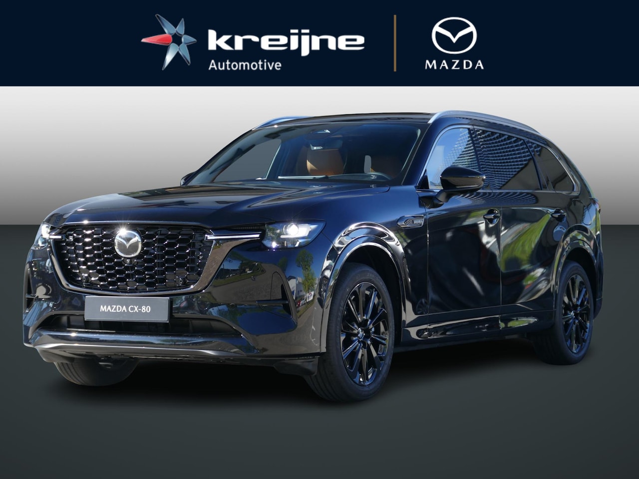 Mazda CX-80 - 2.5 e-SkyActiv PHEV Homura Plus 6p. | Tan Captain Seats | FULL OPTION | VOORRAAD | - AutoWereld.nl