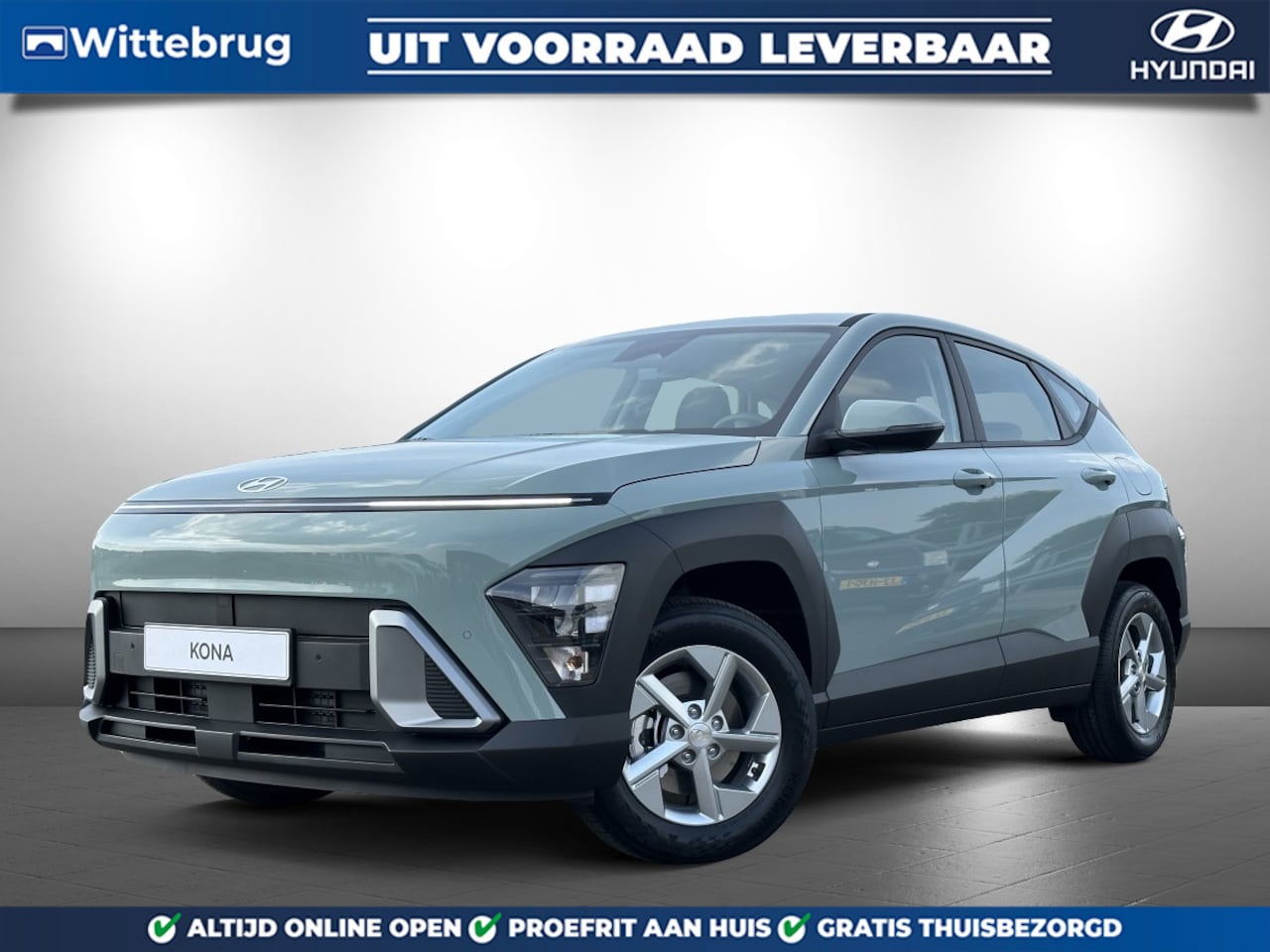 Hyundai Kona - 1.6 GDI HEV E-Motion Full Hybride Automaat met Navigatie, Climate Control en Camera Uit vo - AutoWereld.nl