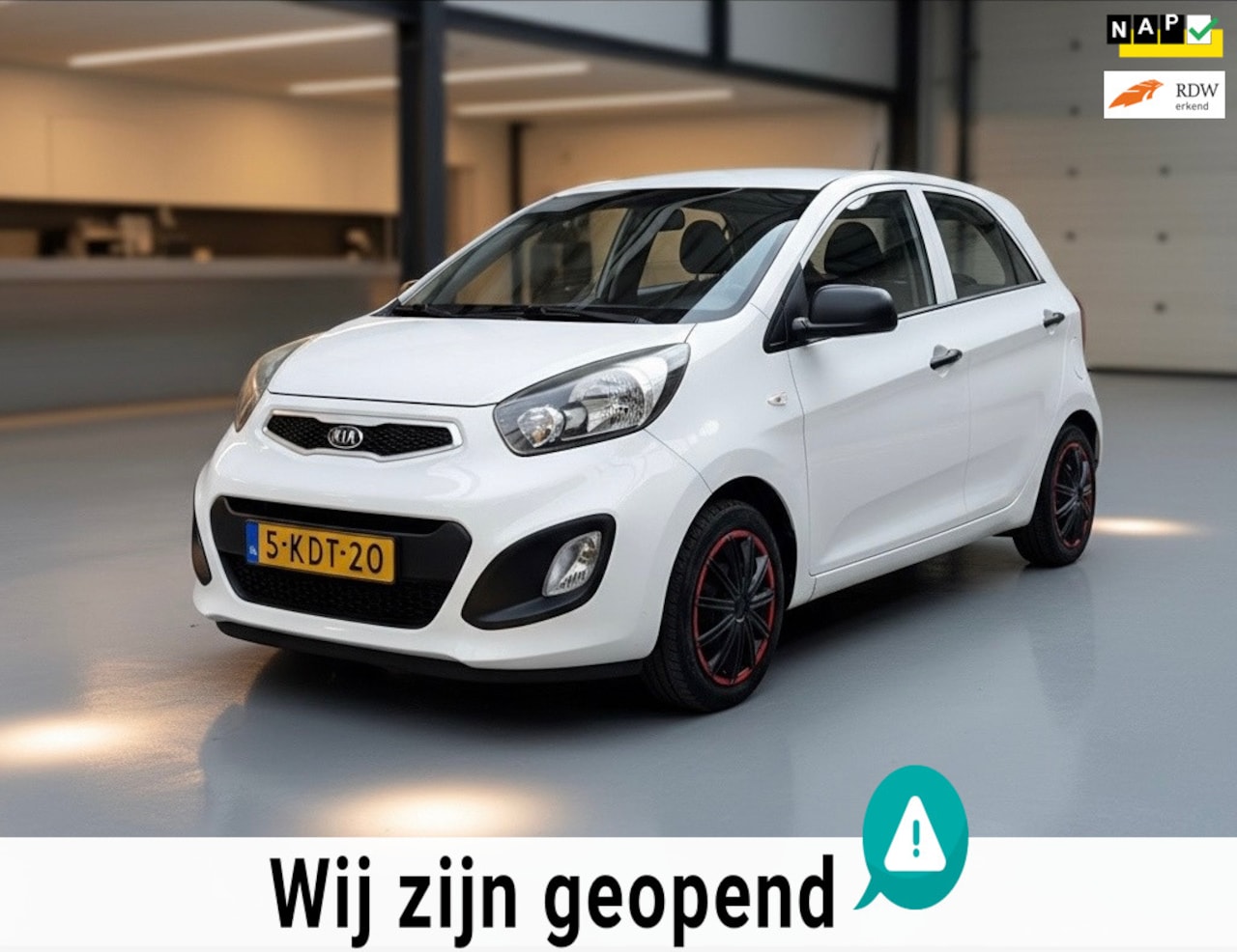 Kia Picanto - 1.0 CVVT ISG-km nap zeer laag-1 jaar apk - AutoWereld.nl