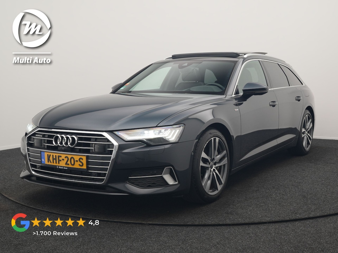 Audi A6 Avant - 50 TFSI e quattro S Line PHEV 300pk | Trekhaak Af Fabriek | Panodak | 360 Camera | Head Up - AutoWereld.nl