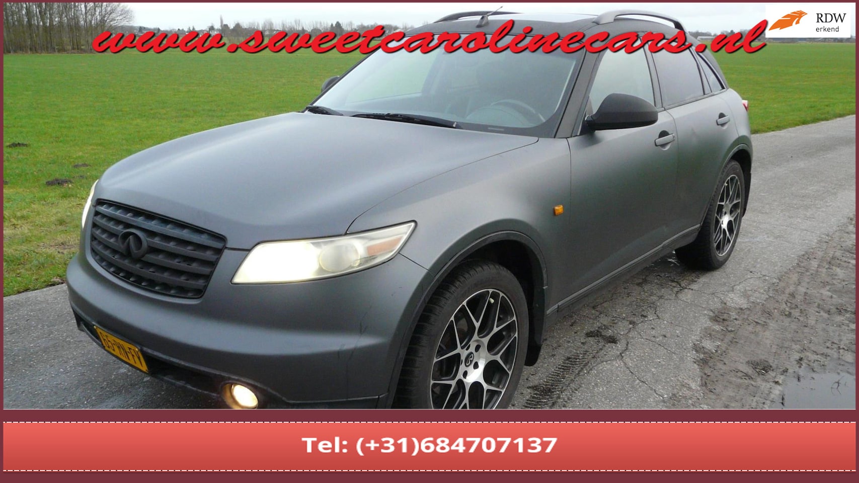 Infiniti FX - 35 35,Automaat,Custom wrapped,Apple-play,Custom uitlaat systeem! - AutoWereld.nl