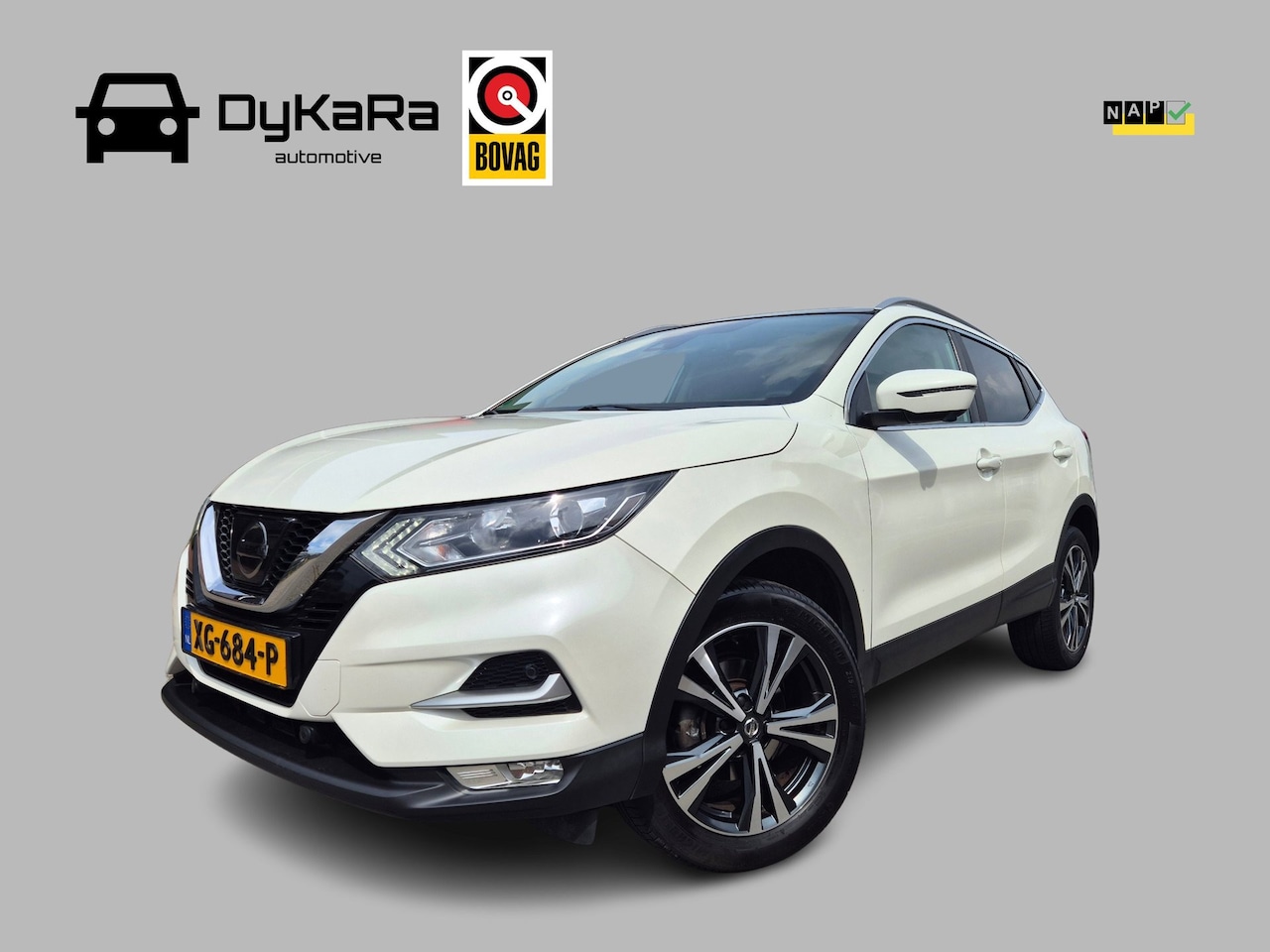 Nissan Qashqai - 1.2 N-Connecta Pano, Trekhaak, Camera, NAP - AutoWereld.nl