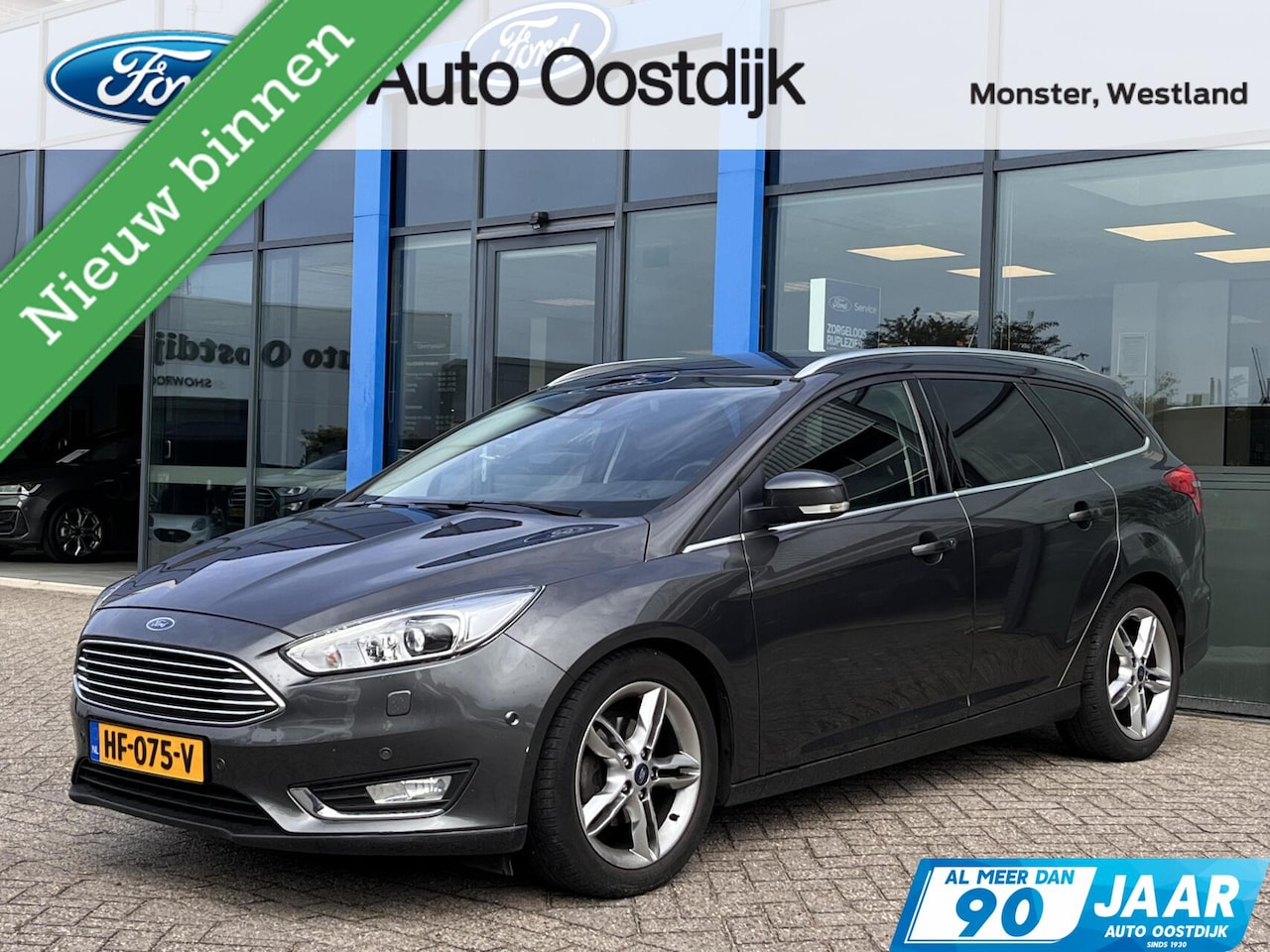 Ford Focus Wagon - 1.0 Titanium 125PK Nieuwe Distributieriem!! Trekhaak Camera Bind-Spot Xenon Navi Cruise Ha - AutoWereld.nl