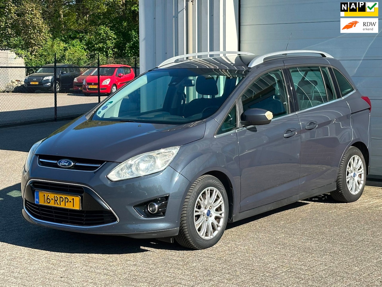 Ford Grand C-Max - 1.6 Titanium 1.6 Titanium, Climate, Cruise, Elek Pack, Alu Velgen, NAP ! - AutoWereld.nl