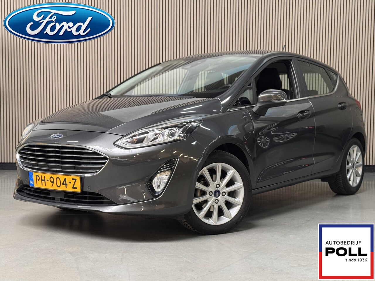 Ford Fiesta - 100pk Titanium Navi Camera B&O Adap Cruise Voorruitverwarming Parking pack All seasons - AutoWereld.nl