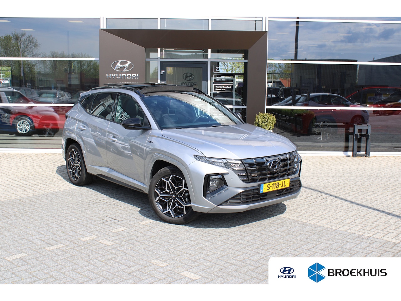 Hyundai Tucson - 1.6 T-GDI HEV N Line Sky | Afneembare Trekhaak | 360 Graden Camera | Navigatie | | Achterb - AutoWereld.nl