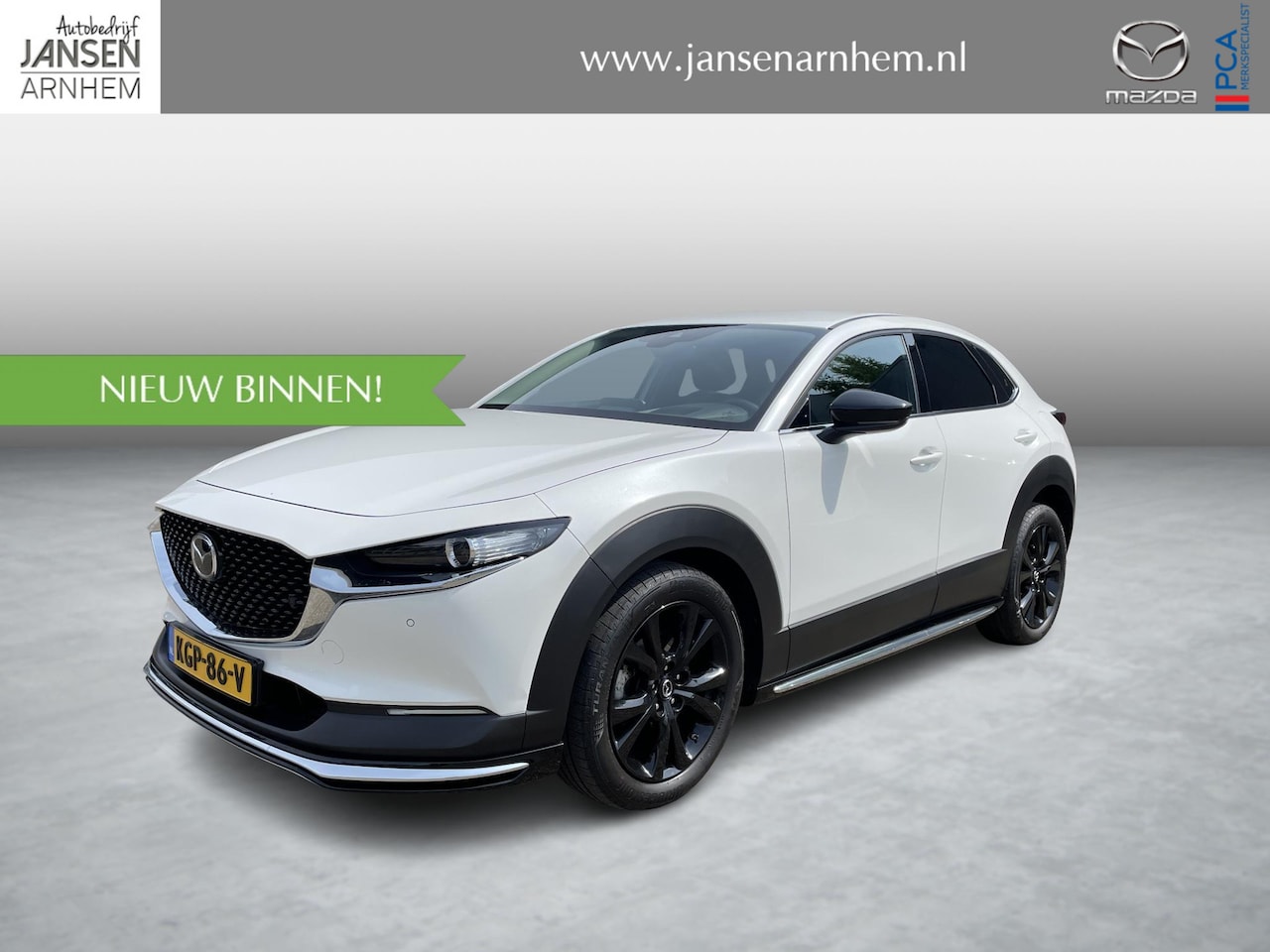 Mazda CX-30 - 2.0 e-SkyActiv-X 180 M Hybrid Homura , Aero Pakket, Adap.Cruise, Camera, Navi, Clima, Appl - AutoWereld.nl