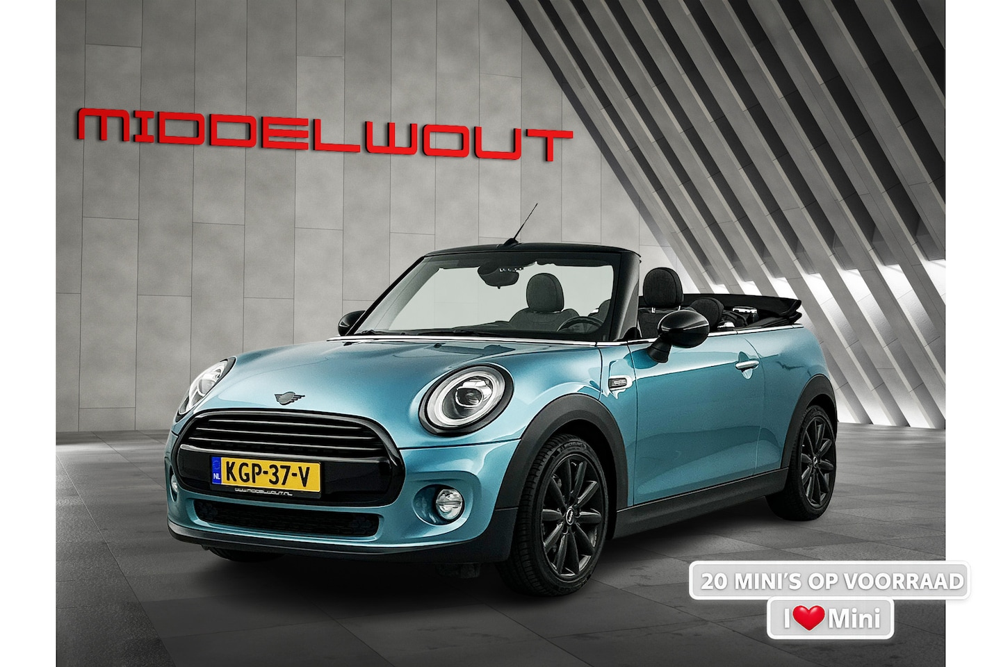 MINI Cabrio - Mini 1.5 Aut Cooper Heddon Street Carplay Sportstoel Climate 17'LMV - AutoWereld.nl