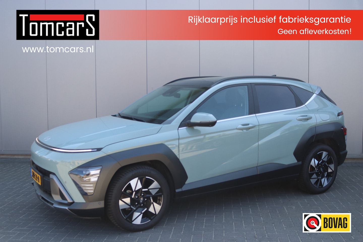 Hyundai Kona - 1.6 T-GDI 199PK Automaat Premium Sky Leder/Winter-pack/Open-dak/Keyfree - AutoWereld.nl