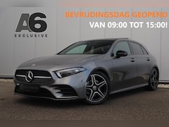 Mercedes-Benz A-klasse - 180 AMG Night Pakket Automaat Panoramadak Sfeerverlichting Keyless Half Leder Full LED 18