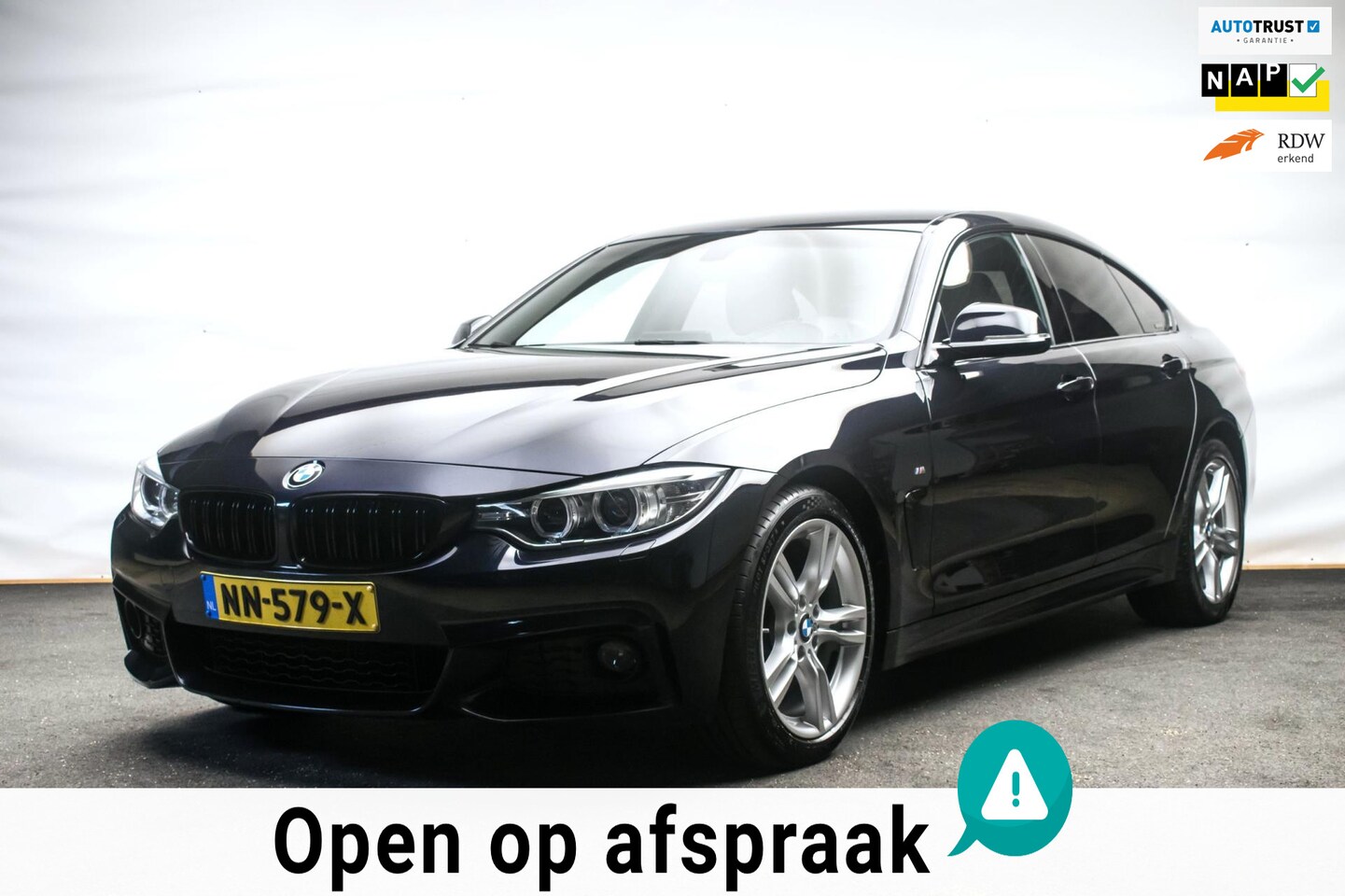 BMW 4-serie Gran Coupé - 420i M-SPORT High Executive Aut NL-auto [ Leder Carplay LED Stoelverwarming Parkeersensore - AutoWereld.nl