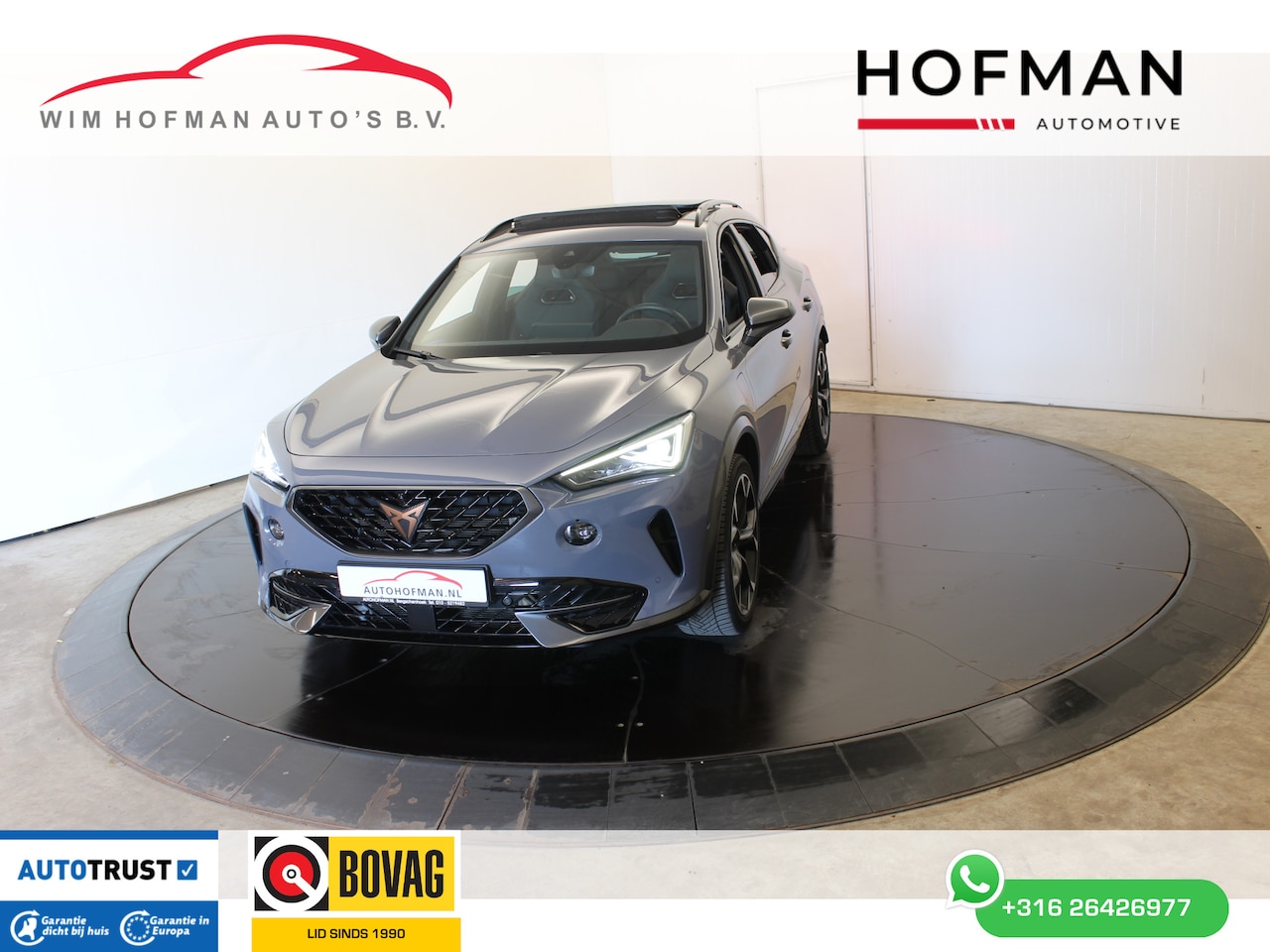 CUPRA Formentor - 1.4 e-Hybrid VZ 245 PK Black Ed Pano el Seats+aKlep 360°Camera - AutoWereld.nl
